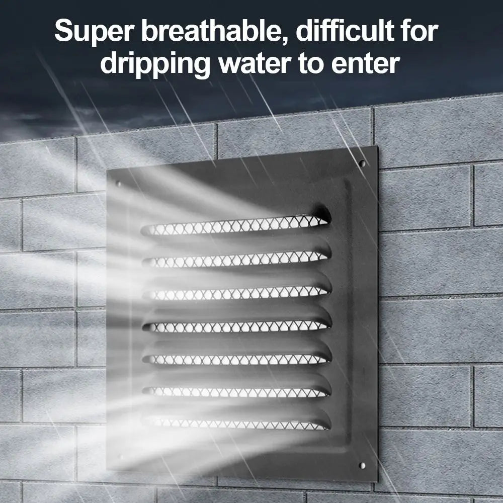 Stainless Steel Square Louver Vent Cover with Insect Screen
