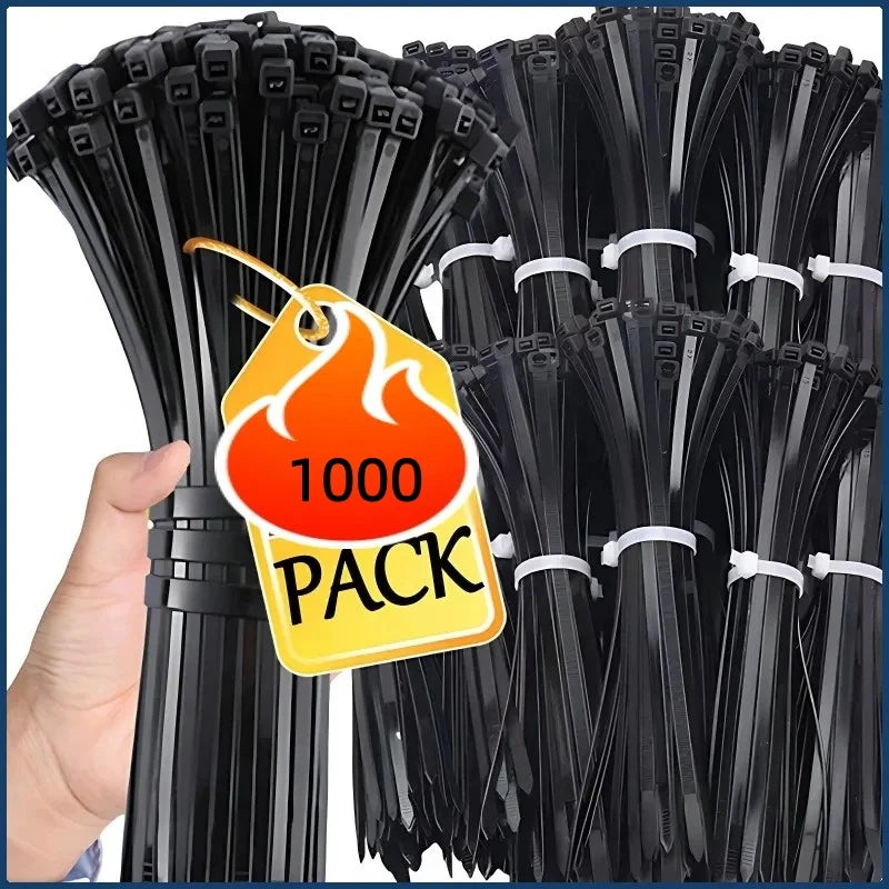 Heavy-Duty Reusable Nylon Cable Ties – Strong & Durable