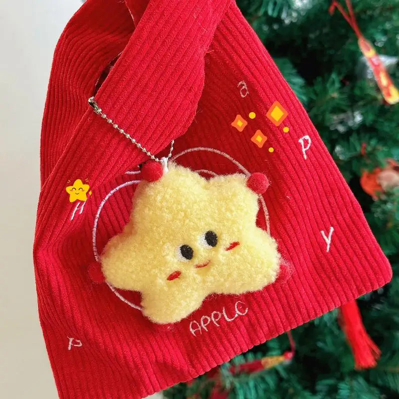 Mini Christmas Plush Keychain Pendant – Santa Doll Ornament