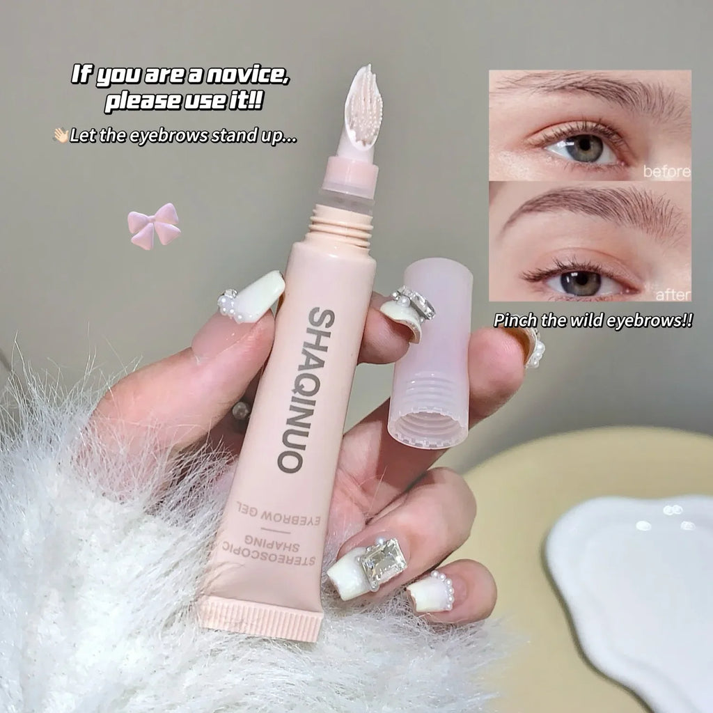 SHAQINUO 3D Lamination Brow Gel – Waterproof Feathered Brows