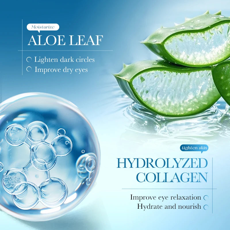 SADOER Seaweed Collagen Eye Masks 80 Pcs – Hydrating Gel Patches