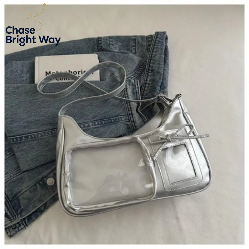Transparent Ita Bag PU Leather Y2K Harajuku Anime Crossbody