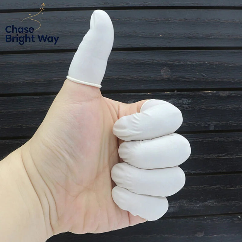 Latex Rubber Finger Cots | Anti-Slip Elastic Protector Covers