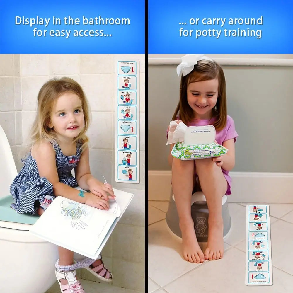 Kids Toilet Training Chart – Visual Potty Learning Aid Sticker