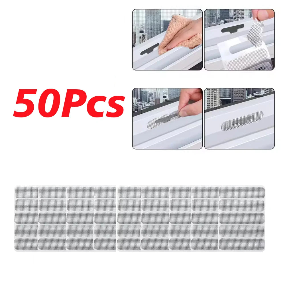 Window Screen Repair Patches – Anti-Mosquito Mesh Stickers 10/20/50Pc