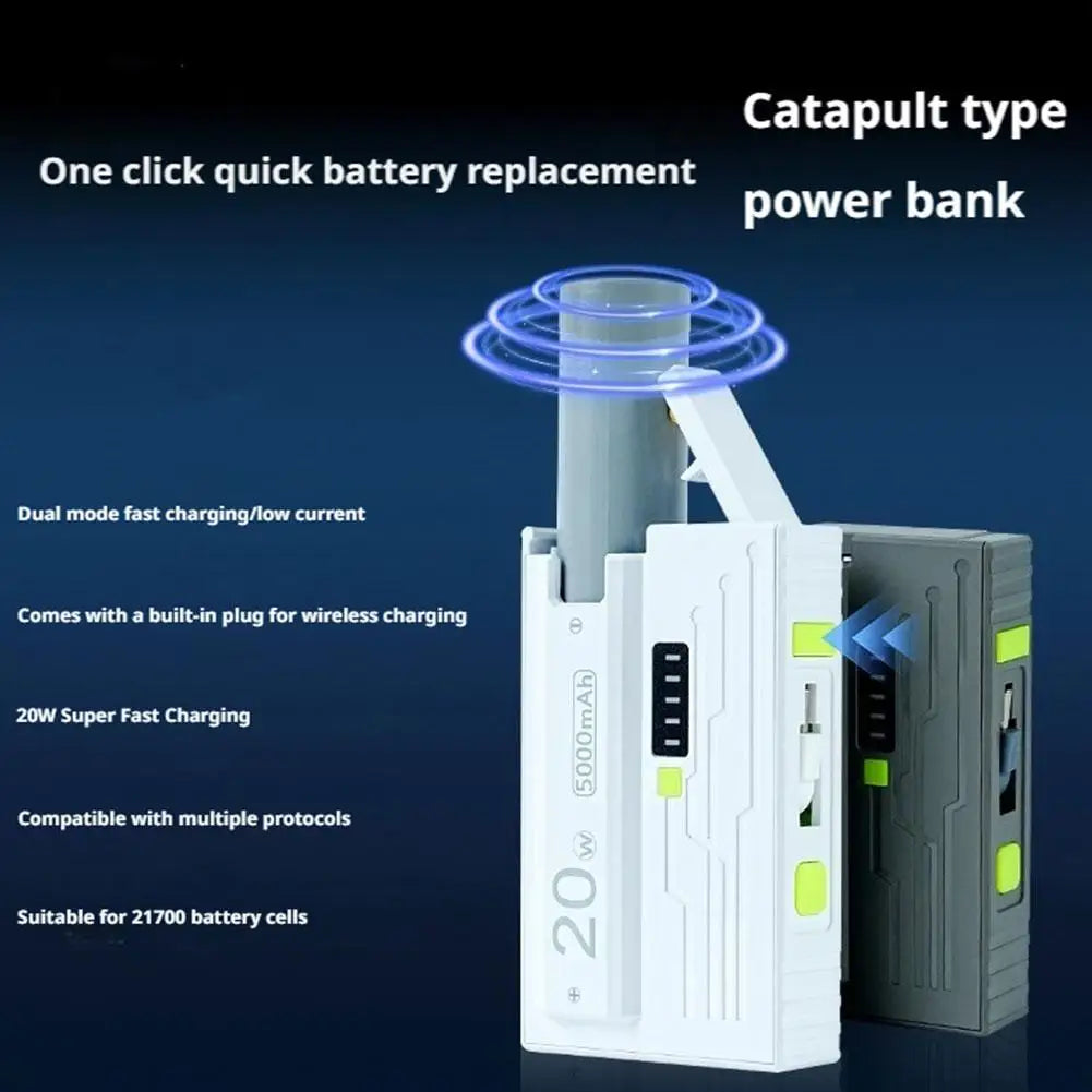 21700 DIY Power Bank Kit – 20W Fast Charging Case