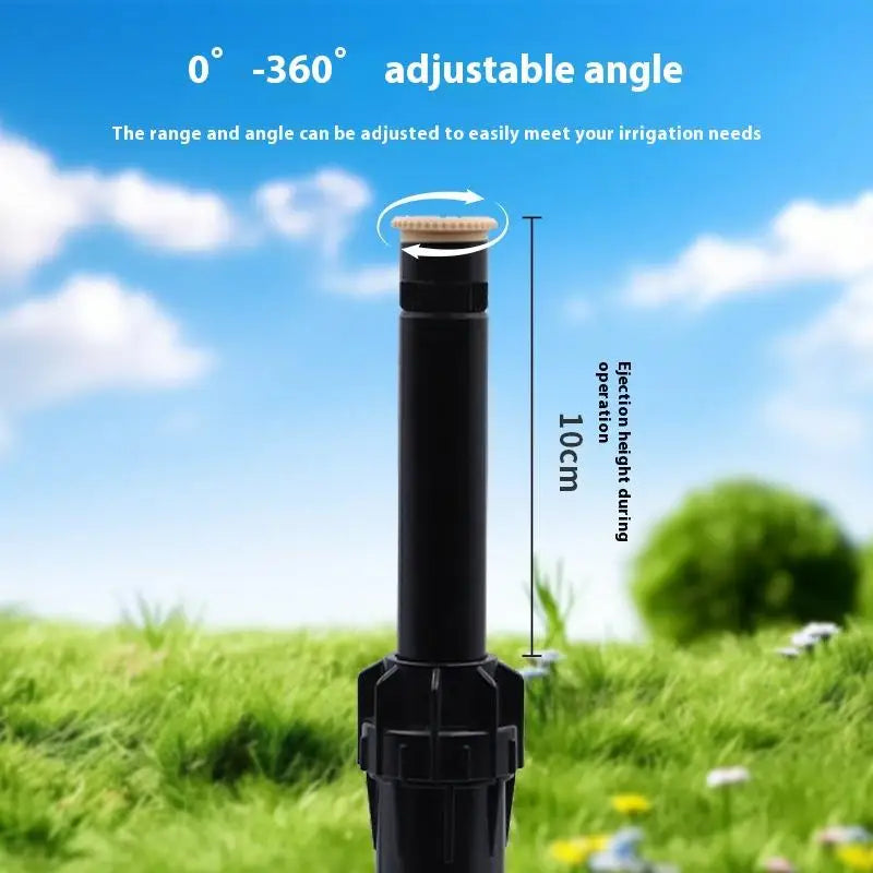 360° Pop-Up Lawn Sprinkler – 1/2" Thread Irrigation Nozzle