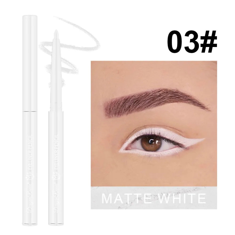Waterproof Gel Eyeliner Pencil – Matte & Shimmer, 10 Colors