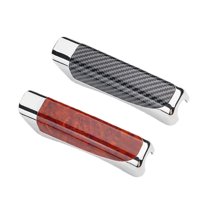 Universal Car Handbrake Cover – Carbon Fiber & Wood ABS