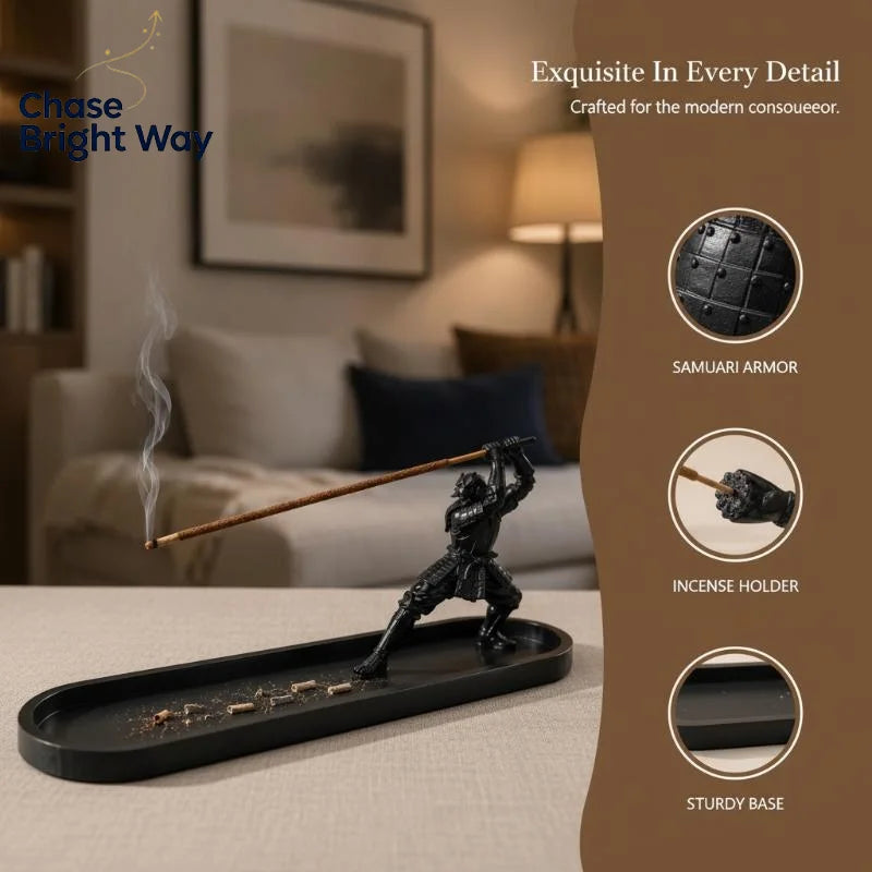 Samurai Katana Incense Holder – Ash Catcher Tray | Zen Décor