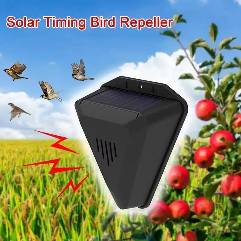 Solar Bird Repeller – 13-Mode Outdoor Animal Deterrent Device