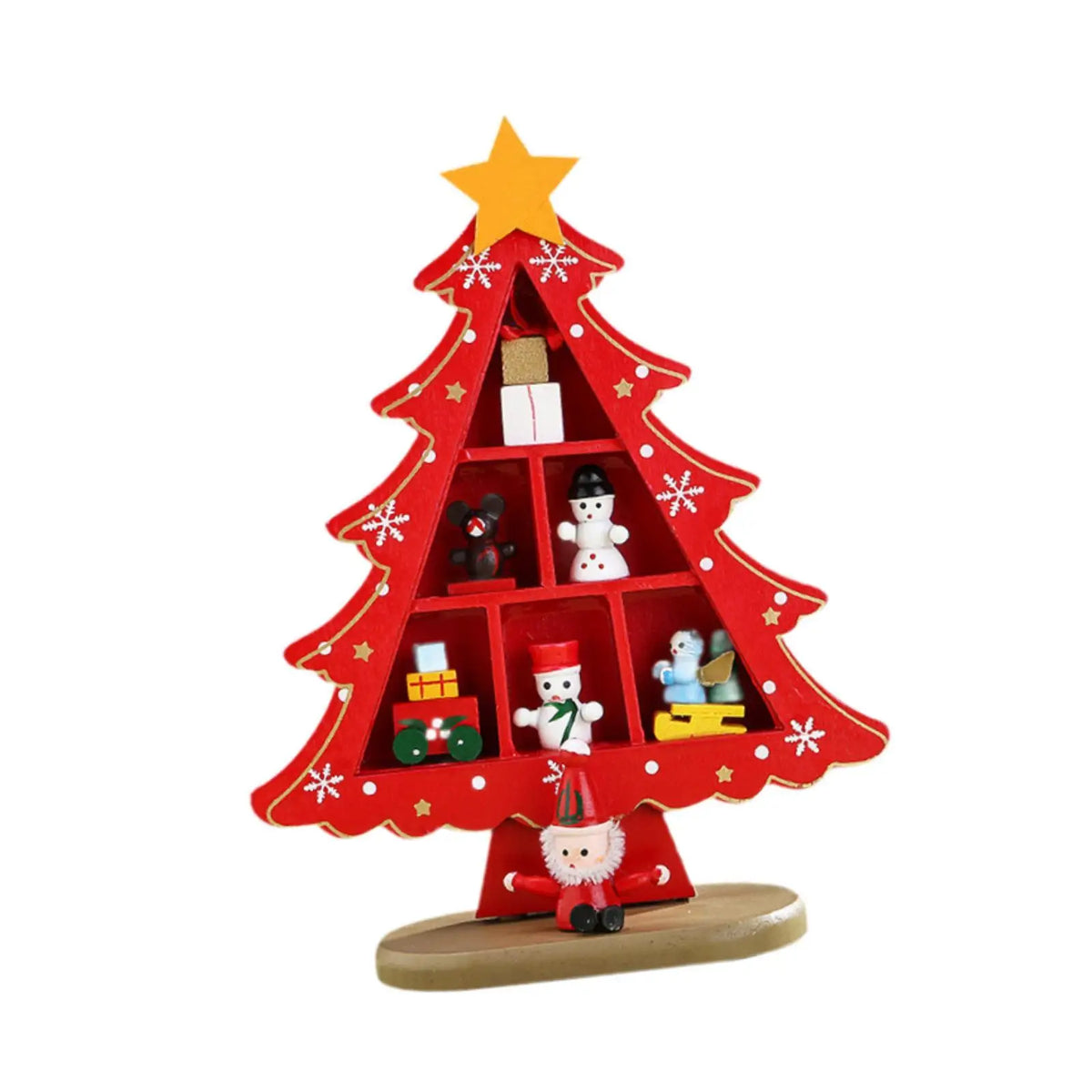 Tabletop Wooden Christmas Tree Centerpiece | Holiday Decor