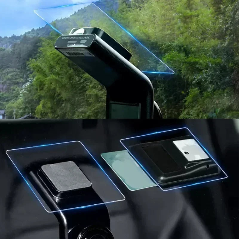Transparent Electrostatic Windshield Sticker for Dash Cam & Mount