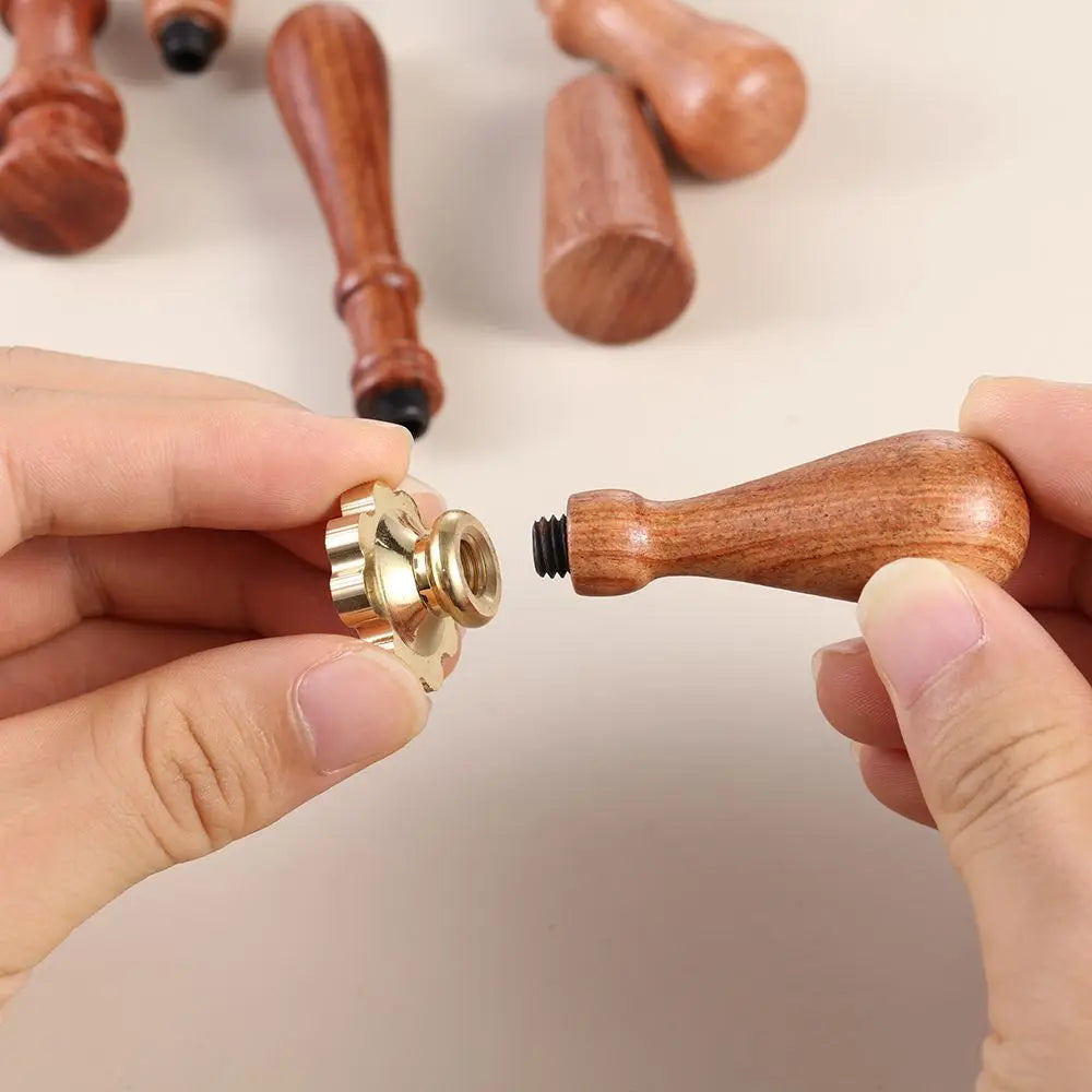 Wood Handle Wax Seal Stamp – DIY Wedding & Craft Invitations