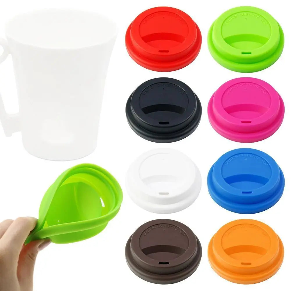 Silicone Cup Lids 2-Pack – 9.5cm Universal Mug Covers