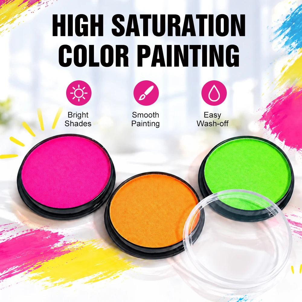 YTRUNS Water-Soluble Face & Body Paint Palette | Makeup