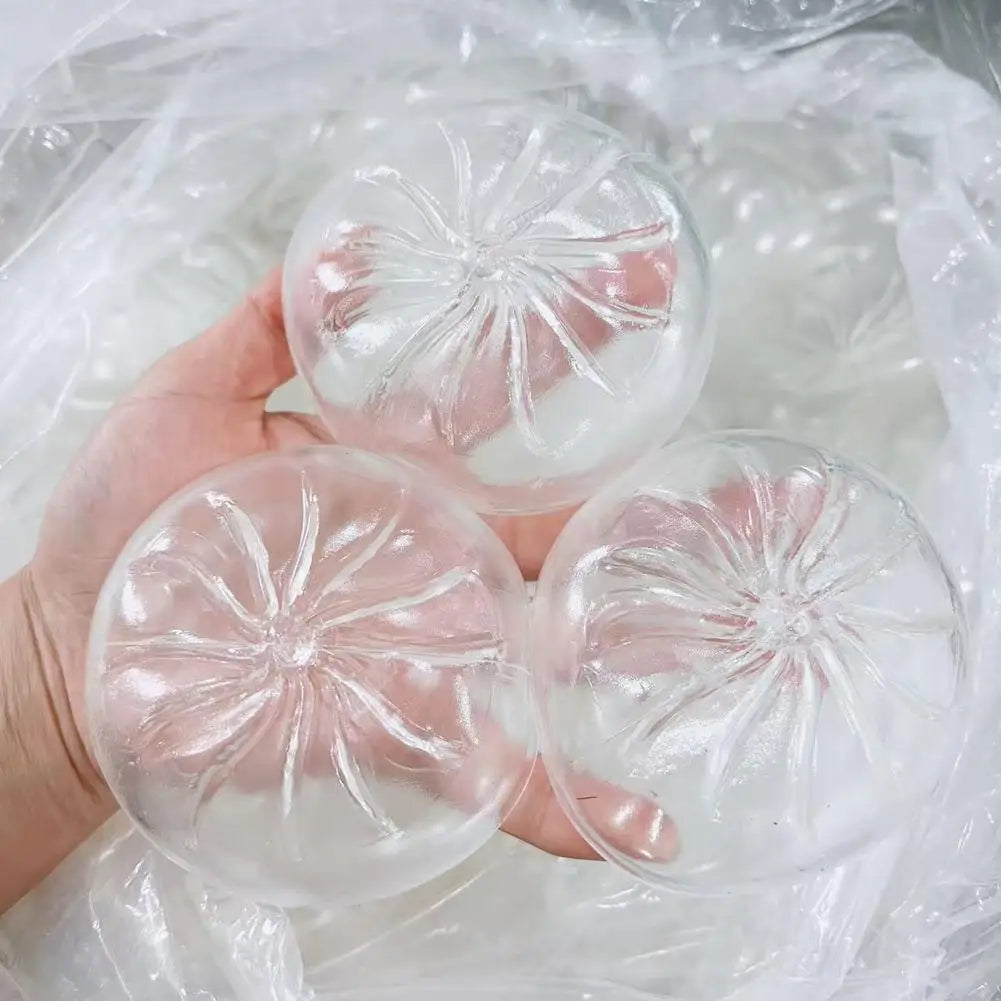 5-Pack DIY Steamed Bun Sensory Fidget Balls – Slow Rebound Resin