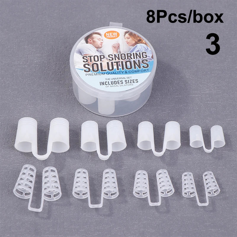 Silicone Nasal Dilators – Better Breathing & Quieter Sleep 4/8 Pcs
