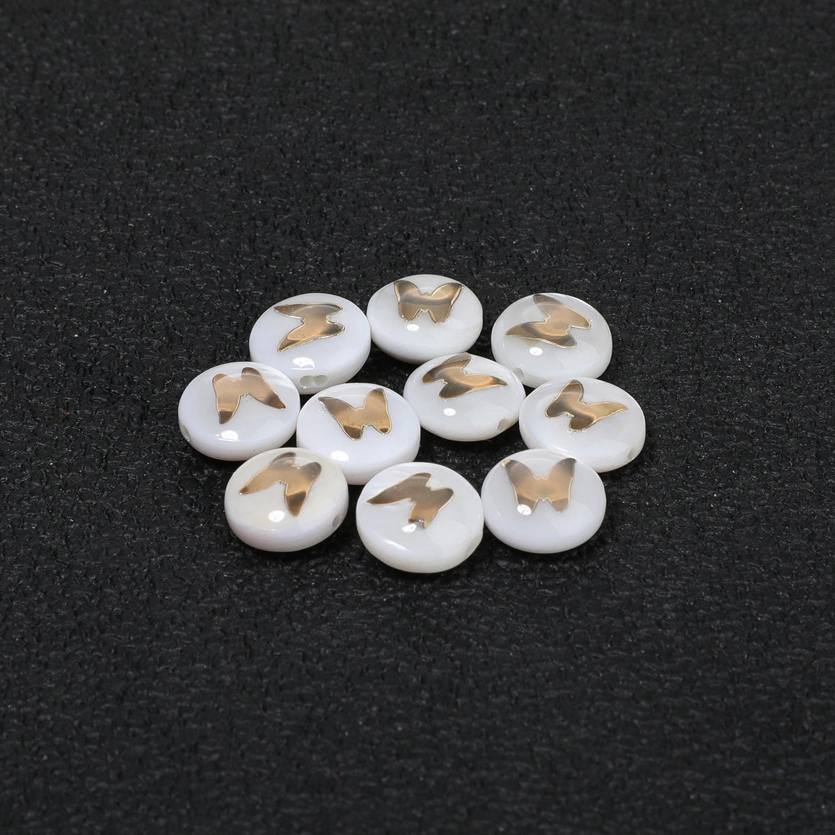 Natural Shell Beads – Fish Daisy Bird Loose Spacer Beads for DIY