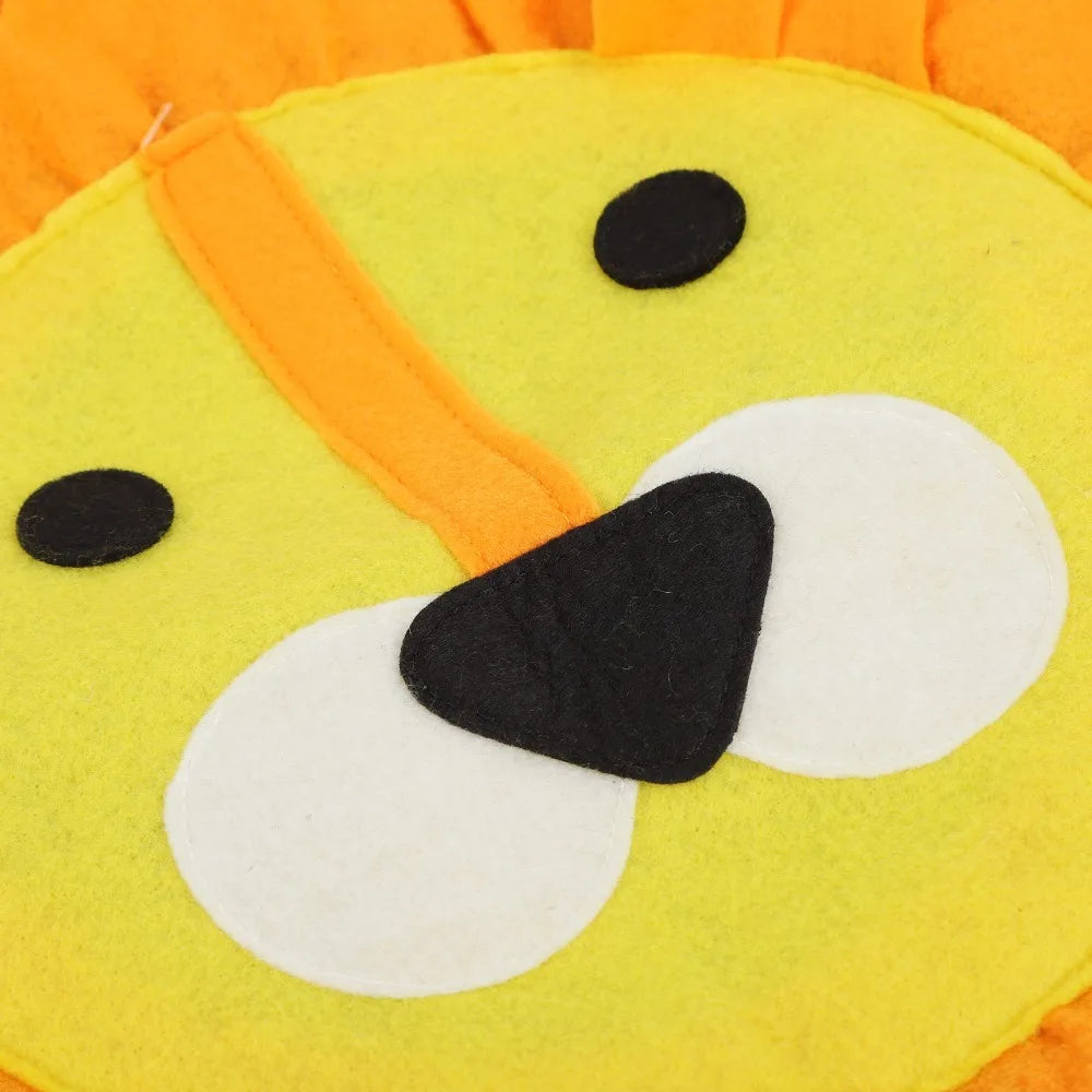 Round Pet Snuffle Mat – Animal Print Slow Feeding Foraging Pad