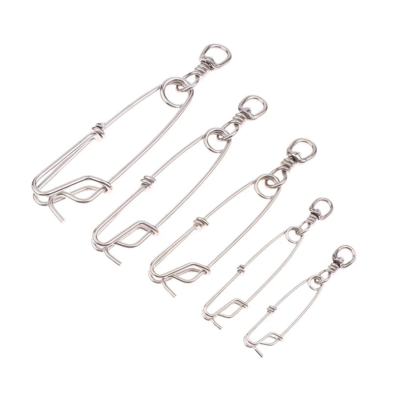 Stainless Steel Tuna Fishing Clip Snap & Swivel Ring Connector