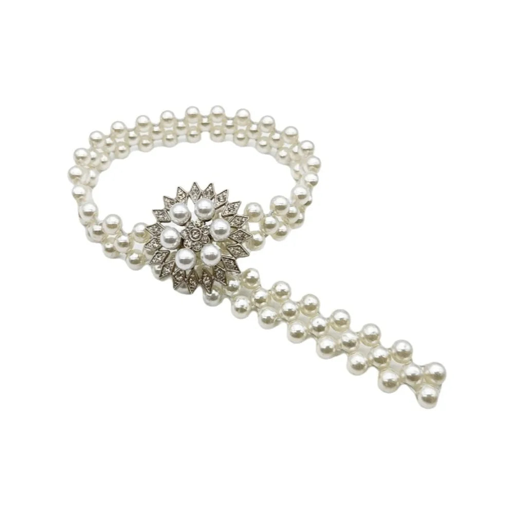 Pearl Elastic Curtain Tiebacks – Adjustable Buckle Straps