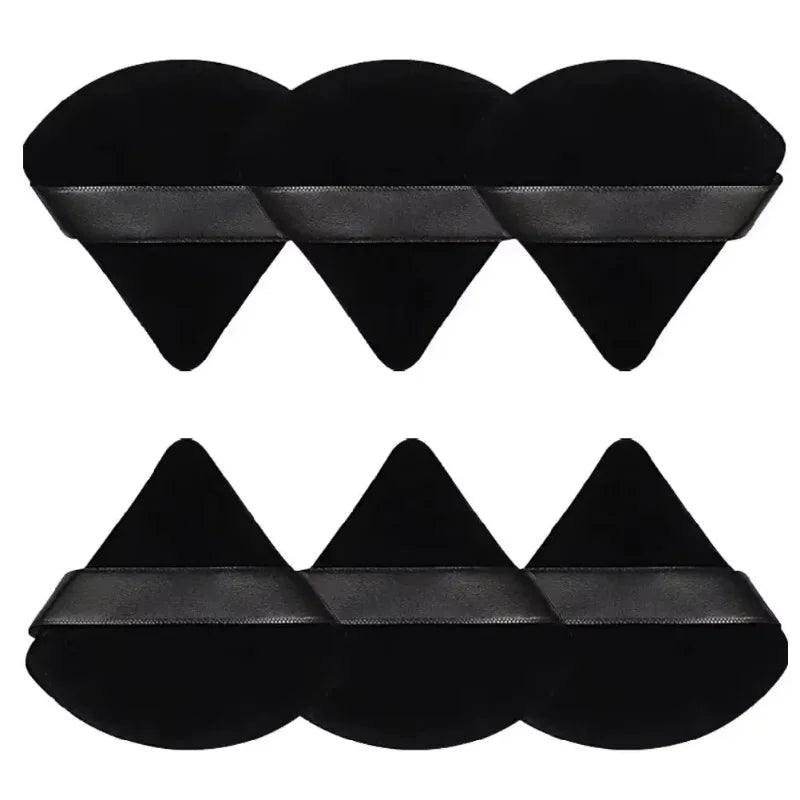 Triangle Velvet Makeup Puff Sponge – 2/6 Pack Wet & Dry