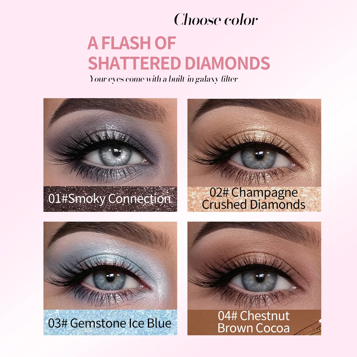 QXQY Platinum Glitter Eye Shadow Stick – Sapphire Blue