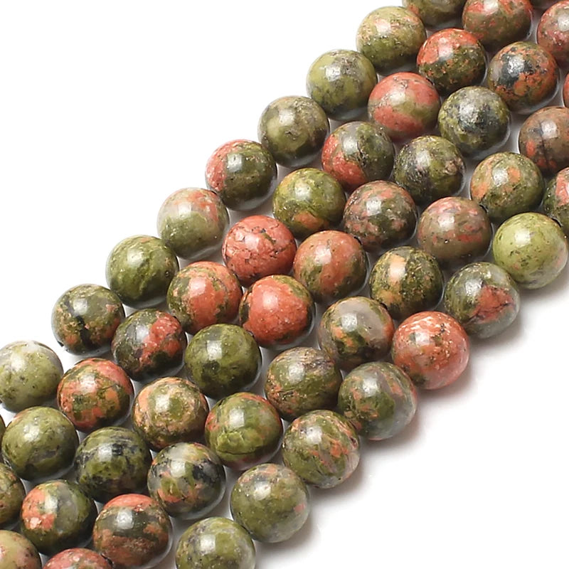 Sea Sediment Jasper Beads 8mm – Natural Stone DIY Jewelry