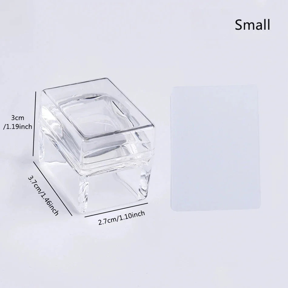 Silicone Nail Art Stamping Kit – French Manicure Stamp & Scraper