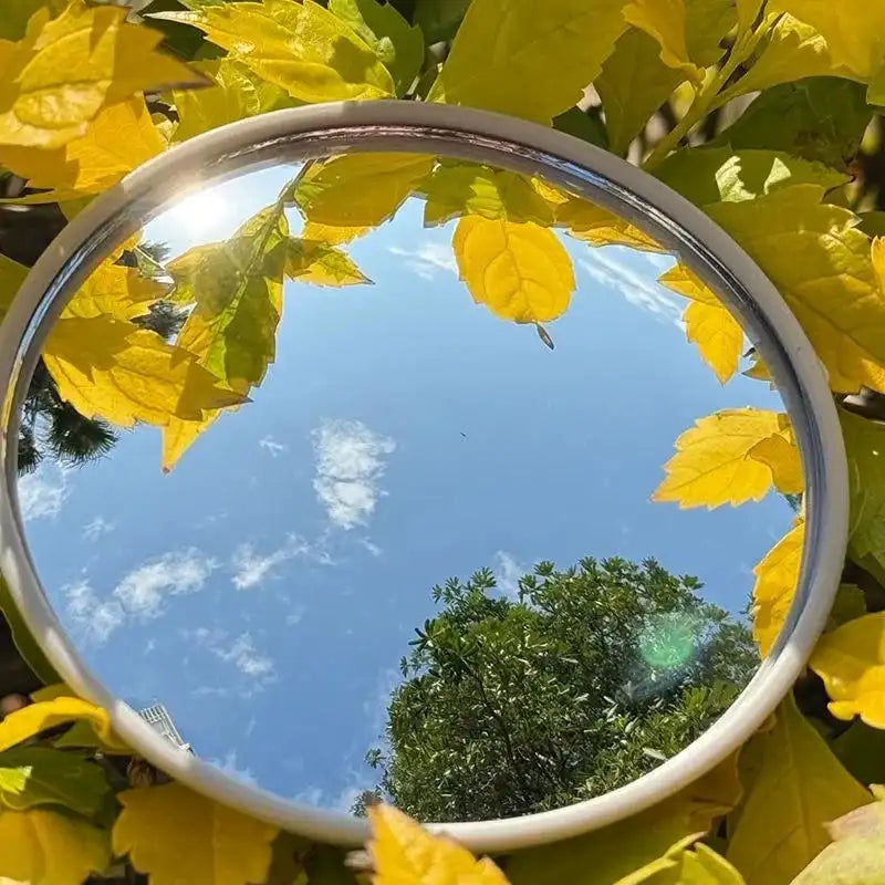 Portable Mini Round Makeup Mirror – Wide-Angle Travel Mirror