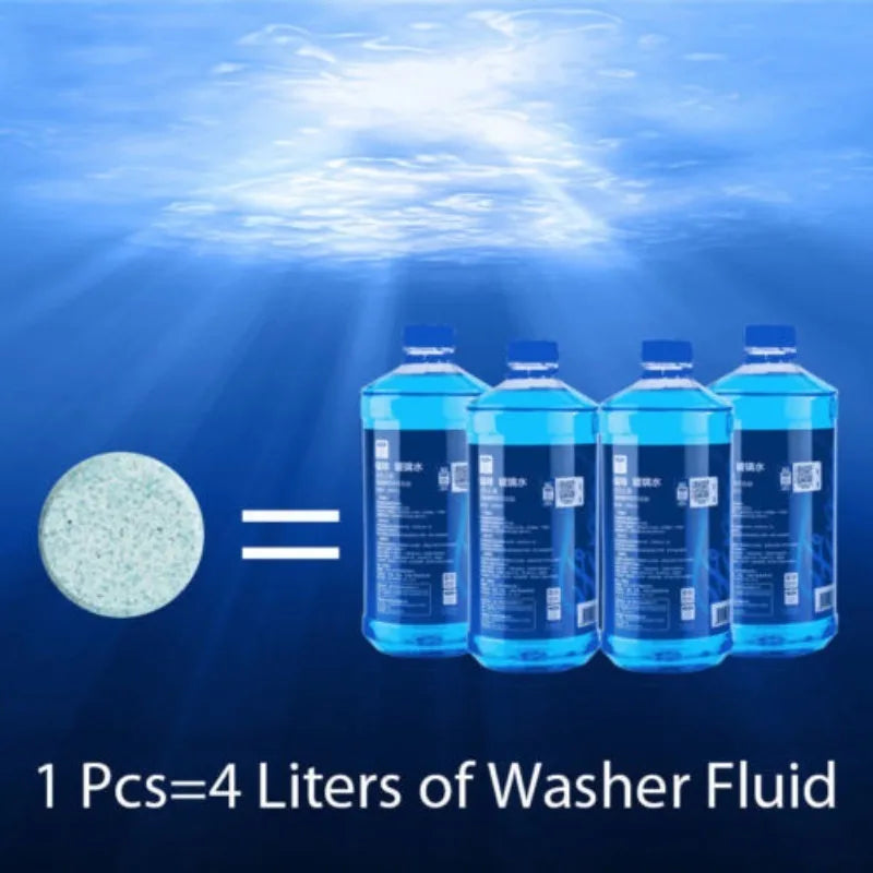 Windshield Washer Effervescent Tablets – Concentrated Glass Cleaner