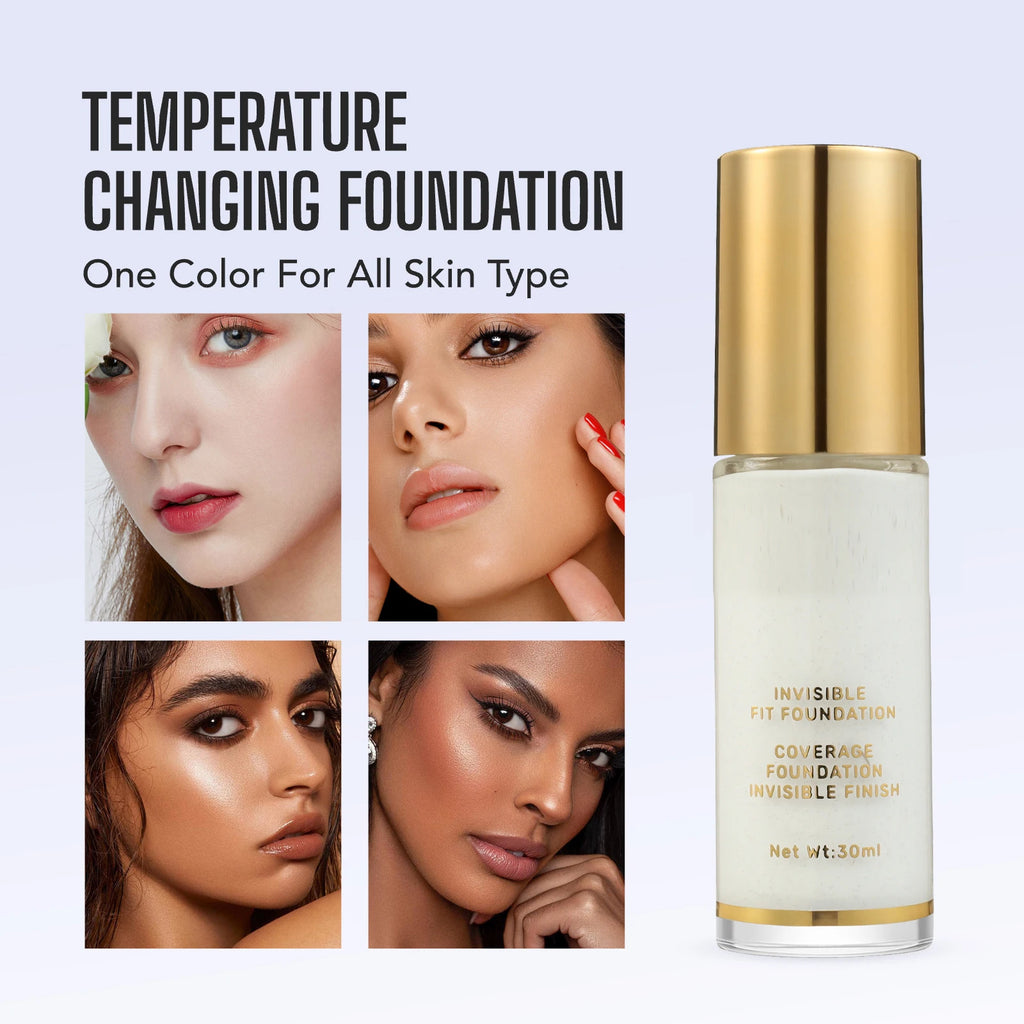 2-Pack Liquid Foundation – Full Coverage Oil Control, 3 Shades