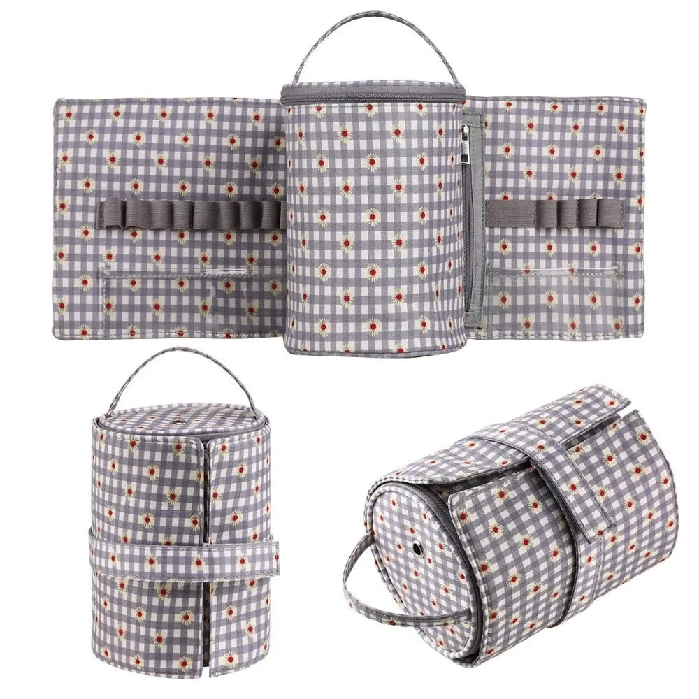 Crochet & Knitting Tools Organizer Bag – Portable Craft Tote