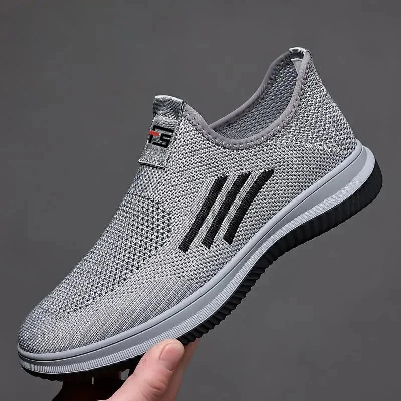 LEDP Men's Mesh Slip-On Loafers – Breathable Casual Shoes