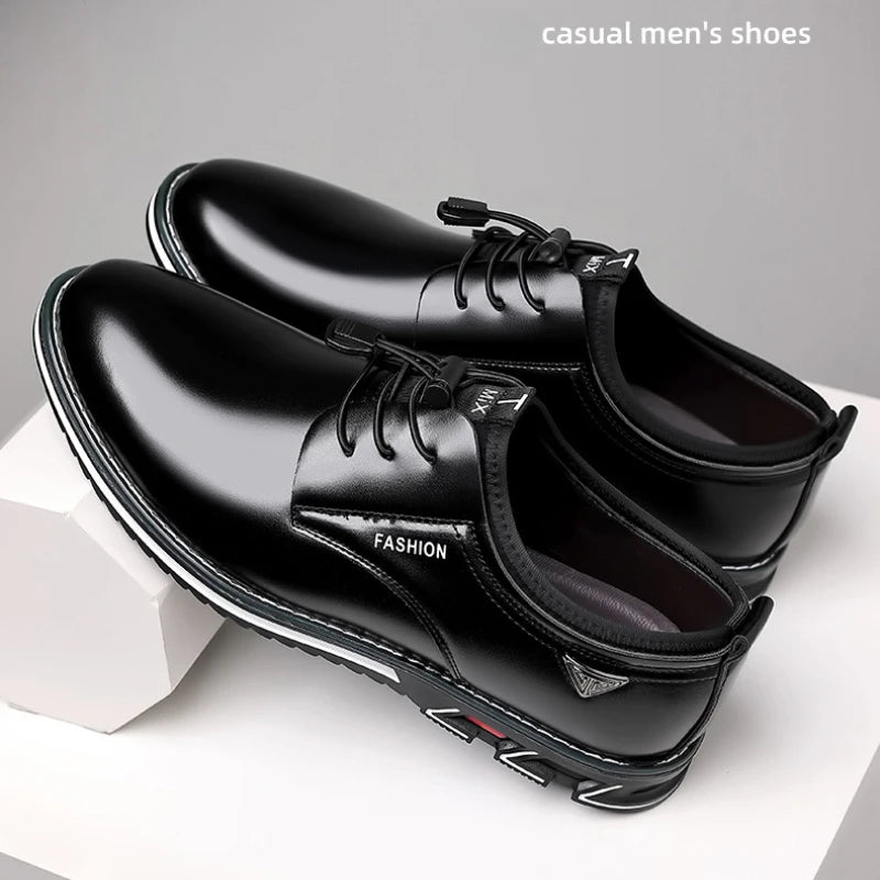 LEDP Men's Leather Slip-On Loafers – Flat Driving Shoes