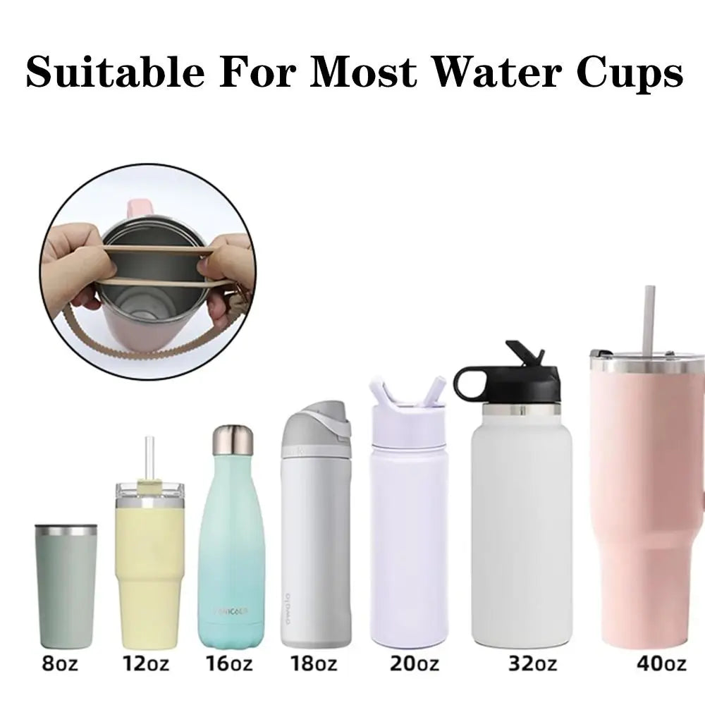 Silicone Water Bottle Sling Carrier – Anti-Slip Cup Strap