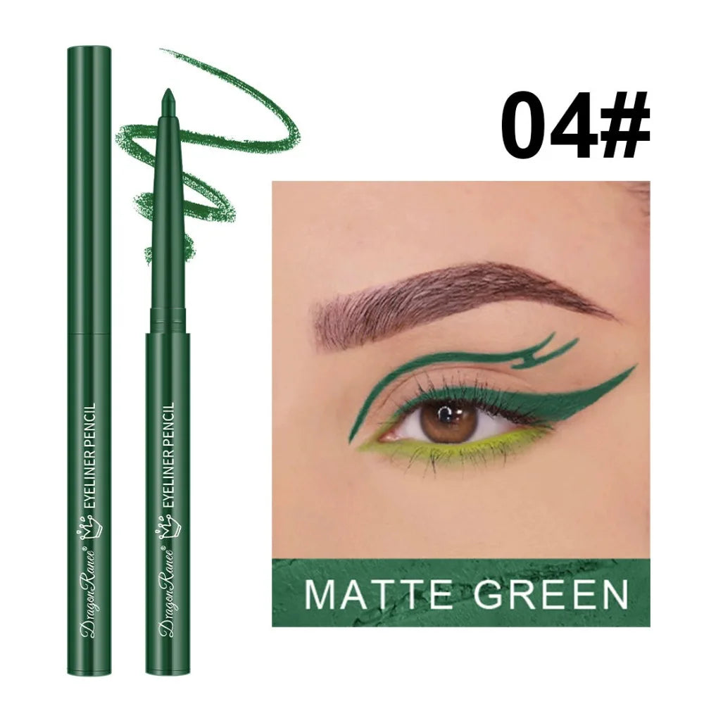 Waterproof Gel Eyeliner Pencil – Matte & Shimmer, 10 Colors