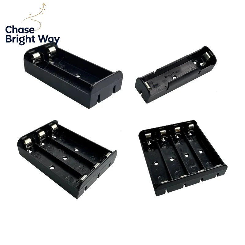 Nickel-Plated 21700 1–4S Battery Holder | DIY PCB Battery Box