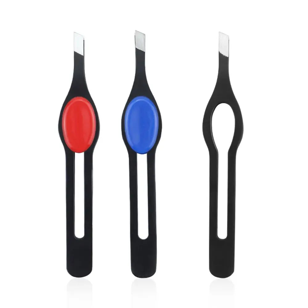 Slanted Stainless Steel Eyebrow Tweezer – Precision Hair Removal