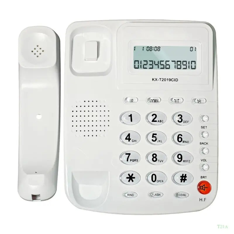T21A Big Button Corded Landline Phone with Caller ID Display