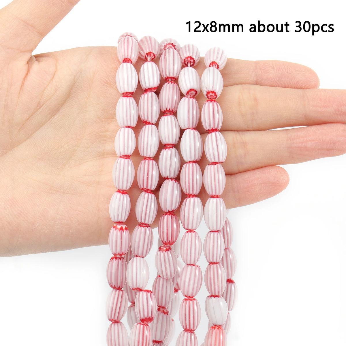 Nepal Lampwork Glass Beads 6mm – Pumpkin Shape DIY Jewelry