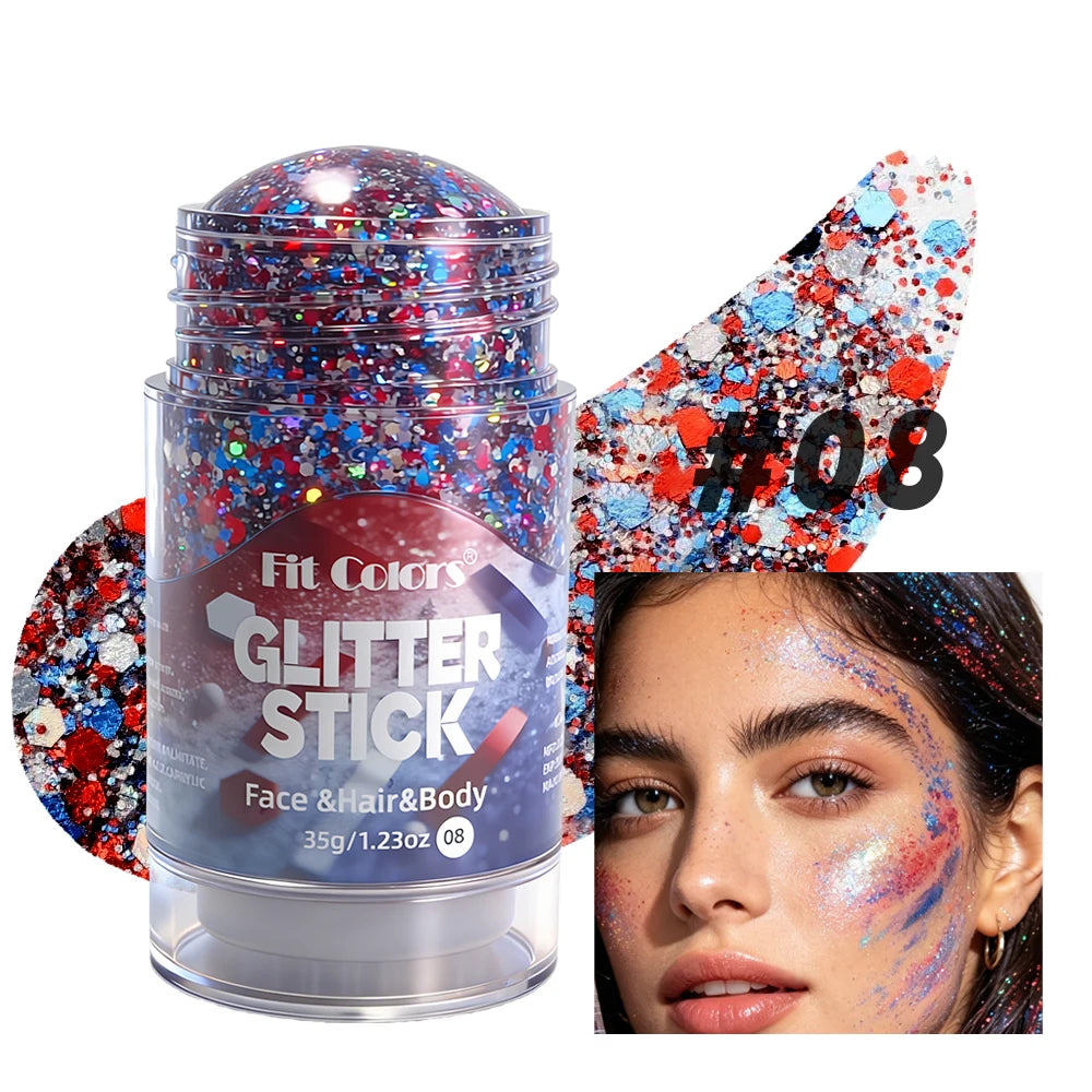 Mermaid Star Sequin Glitter Gel Stick – Body, Hair & Face