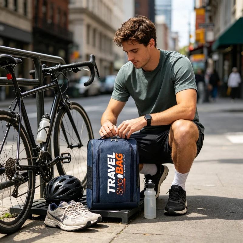 Zippered Travel Shoe Bags – High-Capacity Handheld Storage