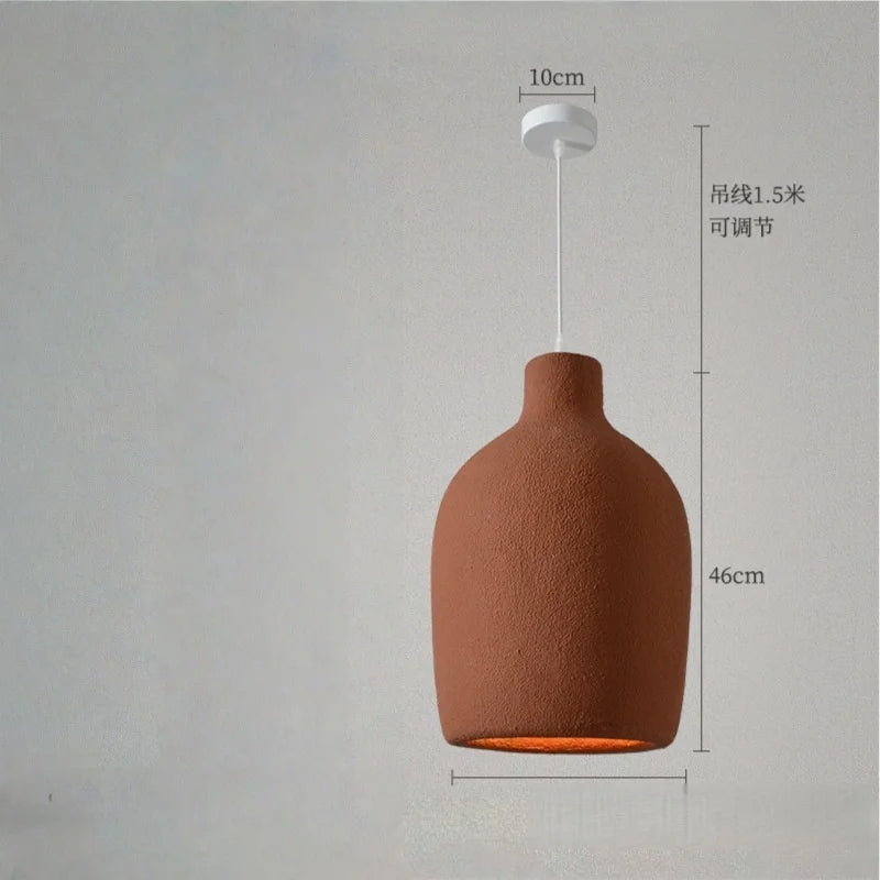 Wabi Sabi Resin LED Pendant Light | Modern Hanging Chandelier