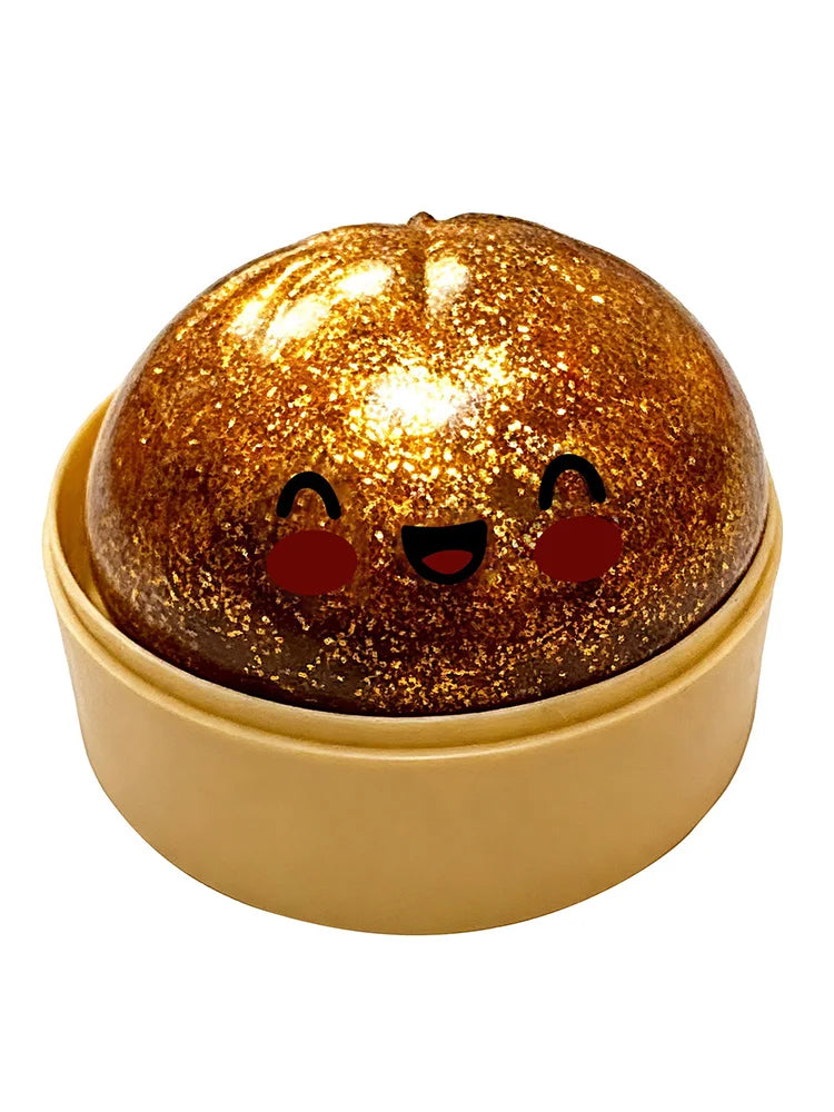 Glitter Dumpling Squishy Toy – Sensory Fidget Squeeze Bun
