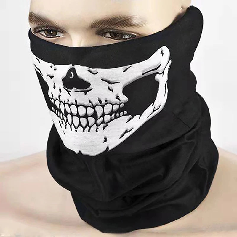 Skull Balaclava Face Mask – Motorcycle UV & Wind Shield