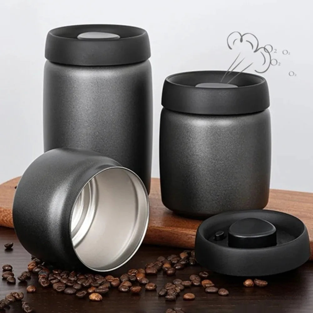 Stainless Steel Vacuum Sealed Coffee Canister 400–1200ml