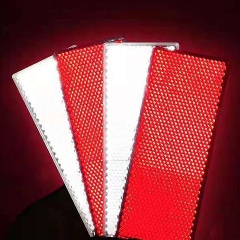Truck Trailer Reflective Safety Plates – 8pcs Rectangle Stickers