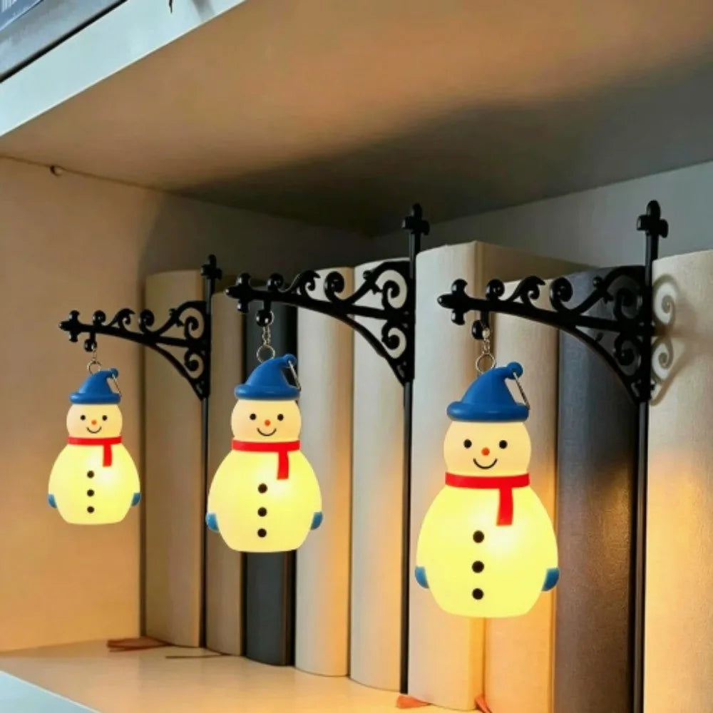 Christmas Book Nook LED Lamp – Warm White Metal Shelf Light